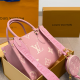 Pink Casual Letters Patchwork Bags