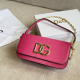 Rose Red Casual Letters Metal Accessories Trim Bags