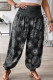Black Casual Print Patchwork Plus Size