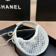 White Casual Solid Color Mesh Bags
