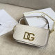 White Casual Letters Metal Accessories Trim Bags