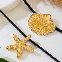 Gold Casual Solid Color Necklaces