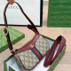 Red Casual Letters Zipper Bags