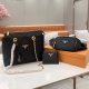 Black Casual Letters Chains Bags