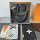 Black Casual Letters Chains Bags