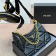 Black Casual Letters Chains Bags