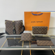 Brown Casual Letters Zipper Bags