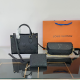 Black Casual Letters Patchwork Bags