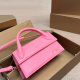 Pink Casual Letters Patchwork Bags