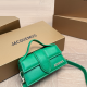 Green Casual Letters Patchwork Bags