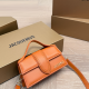 Orange Casual Letters Patchwork Bags
