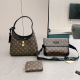 Brown Casual Letters Patchwork Bags
