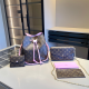 Pink Brown Casual Letters Patchwork Bags