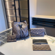 Brown Casual Letters Patchwork Bags