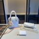 White Casual Letters Zipper Bags