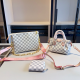 White Pink Casual Plaid Zipper Bags
