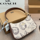 Brown Casual Print Zipper Bags