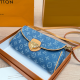 Blue Casual Letters Patchwork Bags