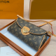 Brown Casual Letters Patchwork Bags