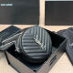 Black Silver Casual Letters Zipper Bags