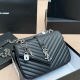 Black Silver Casual Letters Chains Bags