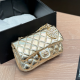 Gold Casual Letters Patchwork Bags