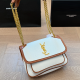 White Brown Casual Letters Patchwork Bags