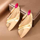 Gold Daily Rhombus Irregular Earrings
