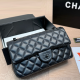 Black Casual Letters Patchwork Bags