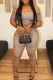 Leopard Print Sexy Leopard Print Patchwork Off Shoulder Short Sleeve Two Pieces