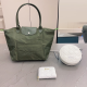 Green Casual Letters Patchwork Bags