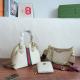 White Casual Letters Zipper Bags