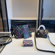 Black Casual Letters Patchwork Bags
