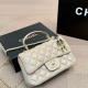 Apricot Casual Letters Patchwork Bags