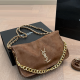 Brown Casual Letters Chains Bags