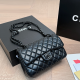 Black Casual Letters Chains Bags