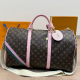 Brown Daily Letters Zipper Bags