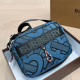 Blue Daily Letters Zipper Bags