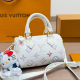 White Daily Letters Zipper Bags