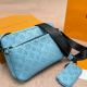 Blue Daily Letters Zipper Bags
