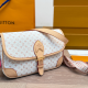 White Daily Letters Patchwork Bags