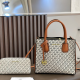 White Daily Letters Patchwork Bags