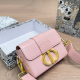 Pink Daily Letters Patchwork Bags