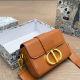 Brown Daily Letters Patchwork Bags