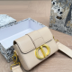 Khaki Daily Letters Patchwork Bags