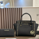 Black Gold Daily Letters Patchwork Bags