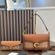 Brown Daily Letters Metal Accessories Trim Bags