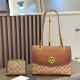 Brown Daily Letters Chains Bags