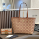 Brown Daily Letters Patchwork Bags