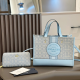 Blue Daily Letters Patchwork Bags